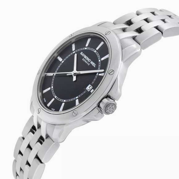 Raymond Weil Tango Stainless Steel Black Dial Quartz Mens Watch 5591-ST-20001 - Picture 4 of 7